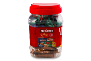 Напиток кофейный растворимый 4 аромата 3в1 Mix ассорти MacCoffee п/б 48х18г