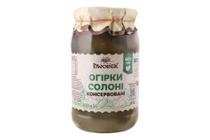 Огурцы соленые консервированные пастеризованные Dworek с/б 850г