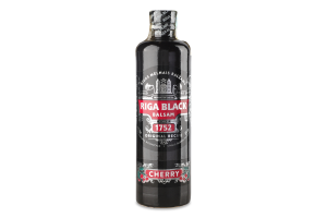 Напій алкогольний 0.5л 30% міцний зі смаком вишні Riga Black Balsam пл