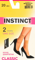 Носки женские Instinct Classic 20den 23-25 nero 2пары