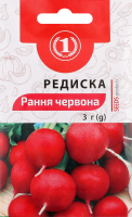 Насіння Редиска Ранній червоний 3г ТМ "1"