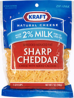 Kraft Shredded Reduced Fat Sharp Cheddar Cheese