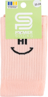 Шкарпетки підл Premier socks Hi-Bye рожевий р22-24