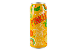 Сидр 0.5л 5% солодкий газований купажний Citrus Pinkel з/б