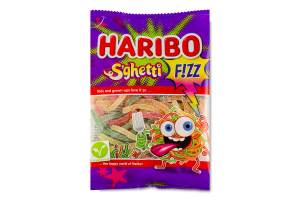 Конфеты желейные со вкусом фруктов S'ghetti Fizz Haribo м/у 85г