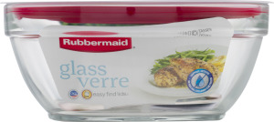 Rubbermaid Glass Container With Lid 8 Cups