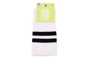 Гольфи підл Premier socks зі смужками білі р.23-25