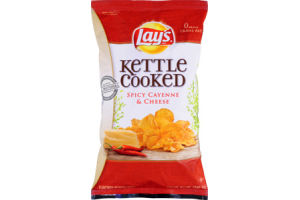 Lay's Kettle Cooked Spicy Cayenne & Cheese Flavored Potato Chips