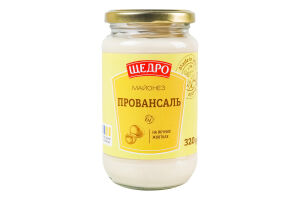 Майонез 67% на яичных желтках Провансаль Щедро с/б 320г