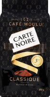 Кофе натуральный жареный молотый Classique Carte Noire м/у 250г
