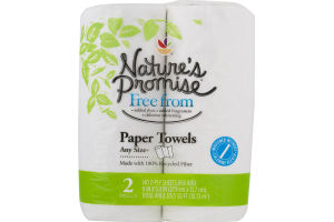 Nature's Promise Any Size Paper Towels - 2 CT