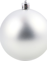 Куля новорічна срібна пластик d8см №YLL018 Greenwich Products Co. Limited 1шт