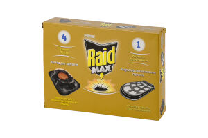 Засіб інсектицидний для знищення тарганів + 4 пастки Max Raid 5шт