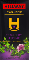 Чай черный байховый мелкий с чабрецом Country thyme Exclusive Hillway к/у 25х1.5г