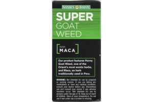 Nature's Bounty Super Goat Weed with MACA Herbal Supplement Capsules - 60 CT