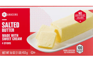 SE Grocers Butter Salted - 4 CT