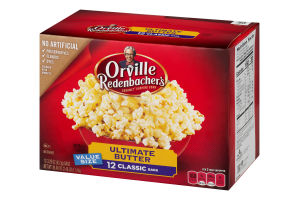 Orville Redenbacher's Gourmet Popping Corn Ultimate Butter Classic Bag - 12 CT
