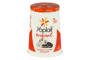 Yoplait Original Low Fat Yogurt Cookie 'n Cream