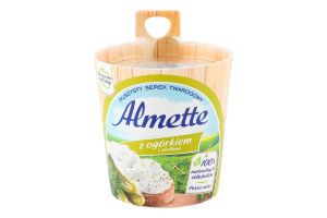 Сыр 63% сливочный с огурцами и травами Almette ст 150г