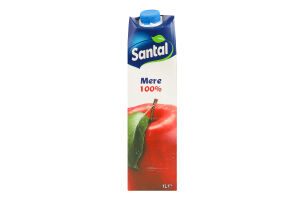 Сок восстановленный пастеризованный яблочный Santal т/п 1л