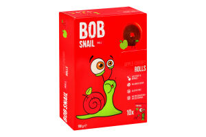 Конфеты фруктовые натуральные Яблоко-вишня Roll Bob Snail к/у 10х10г