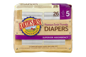 Earth's Best Diapers Superior Absorbency Size 5 - 26 CT