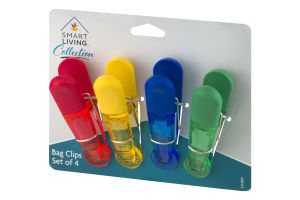 Smart Living Collection Bag Clips - 4 CT