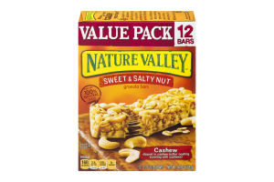 Nature Valley Sweet & Salty Nut Granola Bars Cashew - 12 CT
