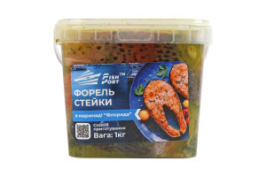 Форель стейки в маринаді Флорида Fish Port відро 1кг