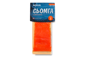 Семга филе-кусок Novus сл/с с/ш в/у 300г