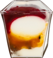 Морозиво 8% вершкове з підварками Маракуя та Вишня Йогурт Berry yoghurt Gel’Amo ст 150г