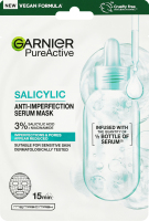 Маска для лица против несовершенств кожи тканевая с салициловой кислотой Garnier Pure active 23г