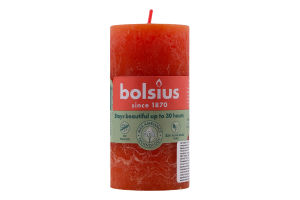 Свіча Bolsius 100/50 рустік Землистий помаранчевий, арт. 103668770335
