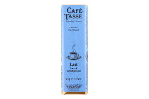 Батончик з молочного шоколаду з начинкою Солона карамель Cafe-Tasse м/у 45г