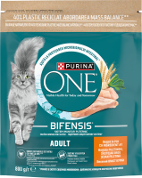 Корм сухой полнорационный для взрослых котов с курицей Adult Bifensis Purina One д/п 800г