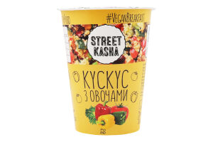 Каша швидкого приготування Кук-кус з овочами 50г стакан Стріт каша