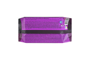 Салфетки влажные черные с ароматом ежевики Smile 50шт