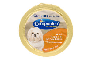 Companion Gourmet Food for Dogs with Turkey
