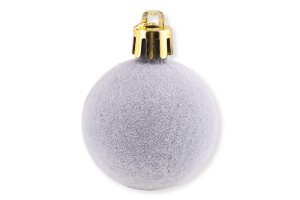 Прикраса ялинкова Куля Оксамит 40мм 31014