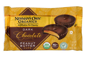 Newman's Own Organics Peanut Butter Cups Dark Chocolate - 6 CT