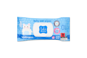 Серветки вологі гіпоалергенні 84шт з клапаном Бейбі Зая