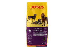 Корм сухий повнораціонний для дорослих собак Sensitive JosiDog м/у 2.7кг