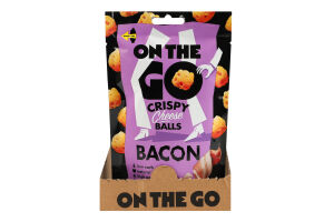 Кульки сирні хрусткі зі смаком бекону On The Go д/п 30г