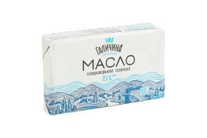 Масло сладкосливочное 72.6% Крестьянское Галичина м/у 180г