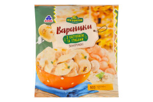 Вареники замороженные с картофелем и грибами Хуторок Селянський м/у 800г