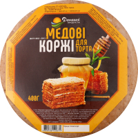 Коржі д/торта Медові 400г Домашні продукти