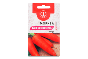 Насіння Морква Без серцевини 2г ТМ "1"