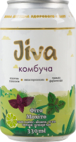 Напиток безалкогольный слабогазированный на растительном сырье Фито Мохито Комбуча Jiva ж/б 330мл