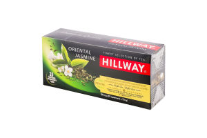 Чай зеленый байховый мелкий с ароматом жасмина Oriental Jasmine Hillway в/с к/у 25х2г