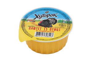 Паштет из птицы с индейкой стерилизованный Хуторок ст 130г